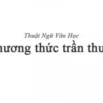Phương thức trần thuật