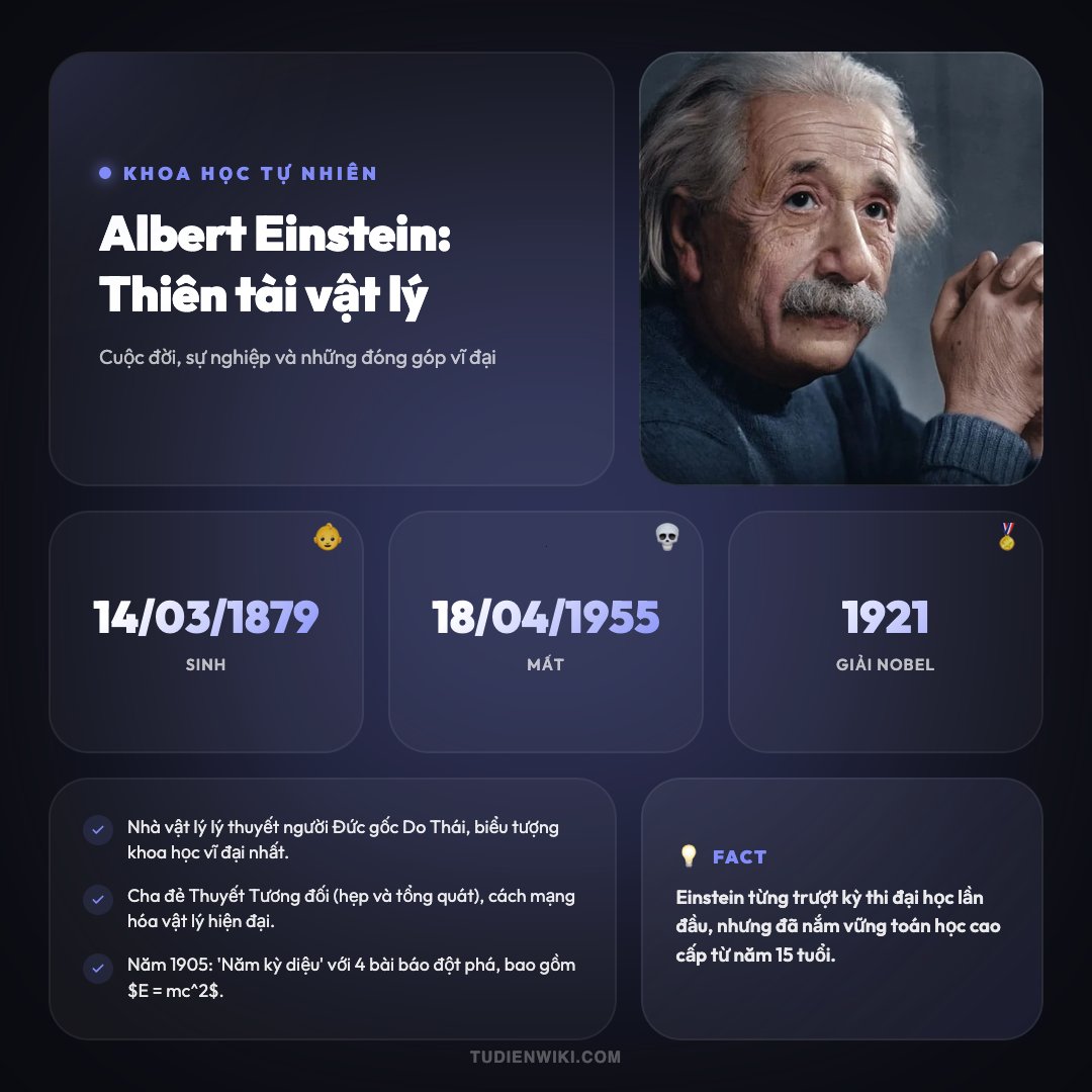 Infographic: Albert Einstein