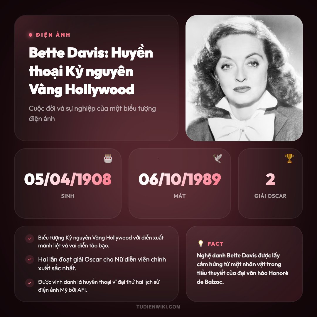 Infographic: Bette Davis