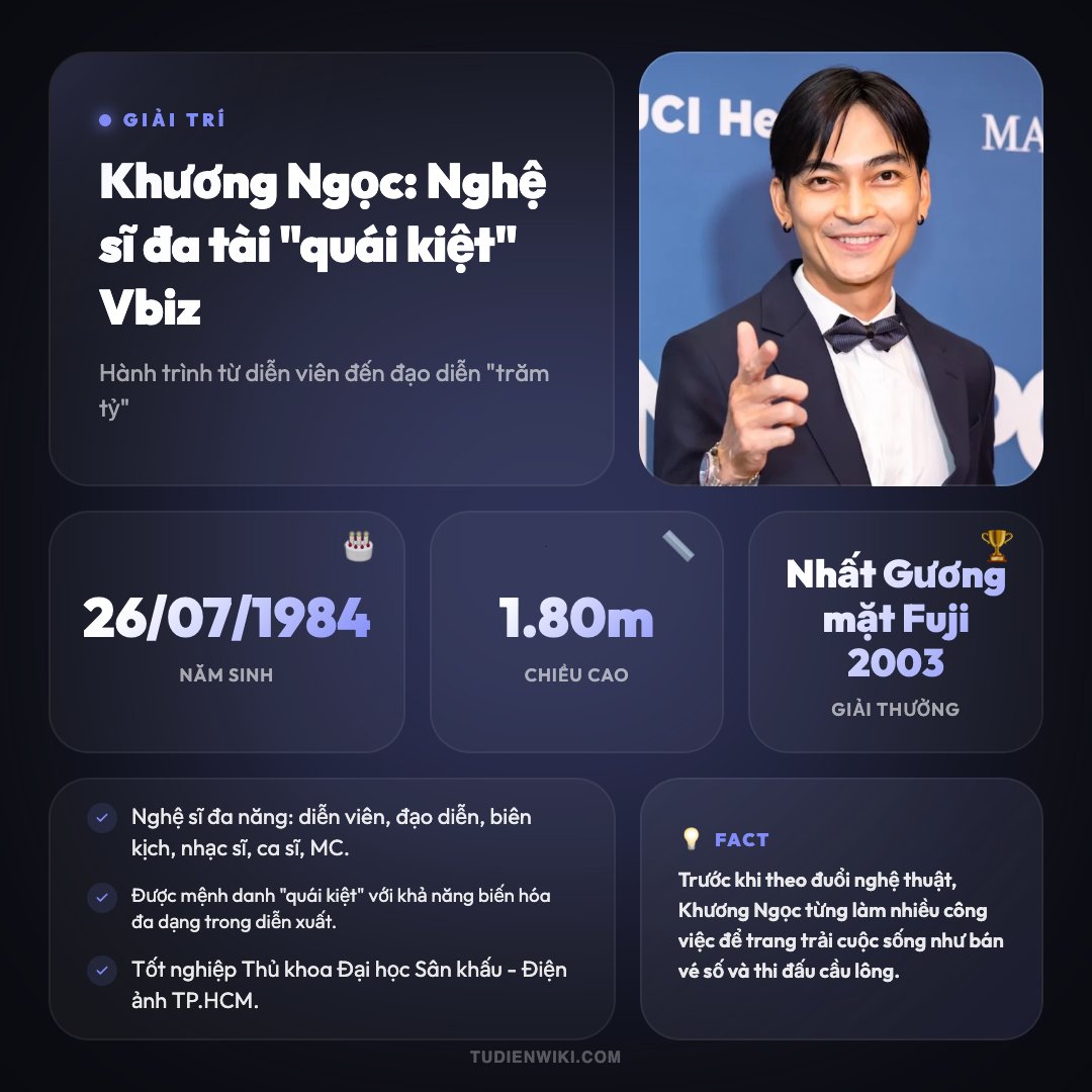 Khương Ngọc 1 Infographic: Khương Ngọc