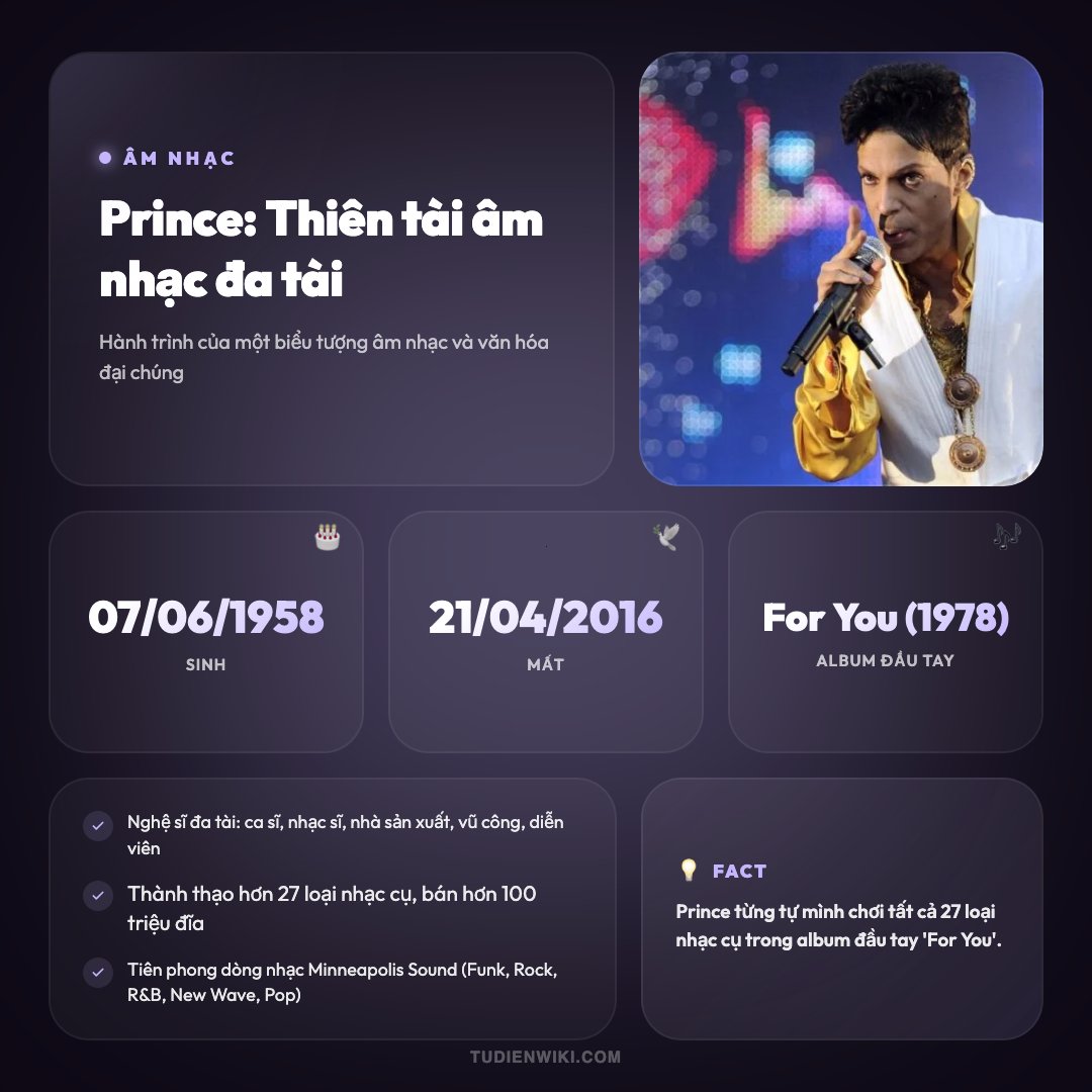 Infographic: Prince (nhạc sĩ)