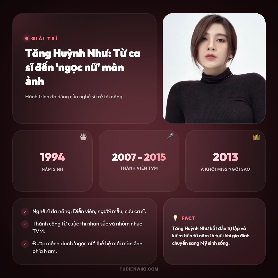 Infographic: Tăng Huỳnh Như