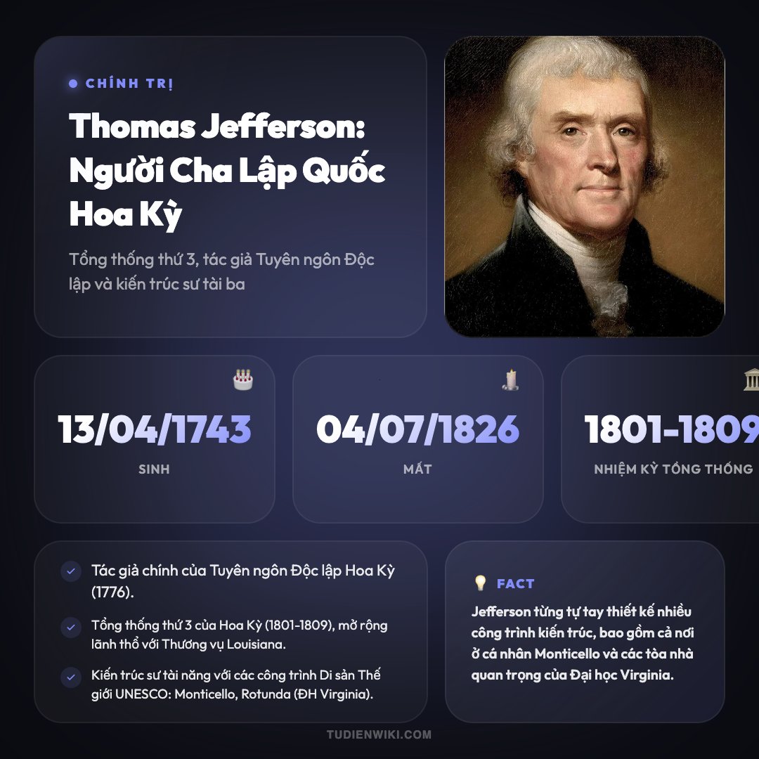 Thomas Jefferson 1 Infographic: Thomas Jefferson