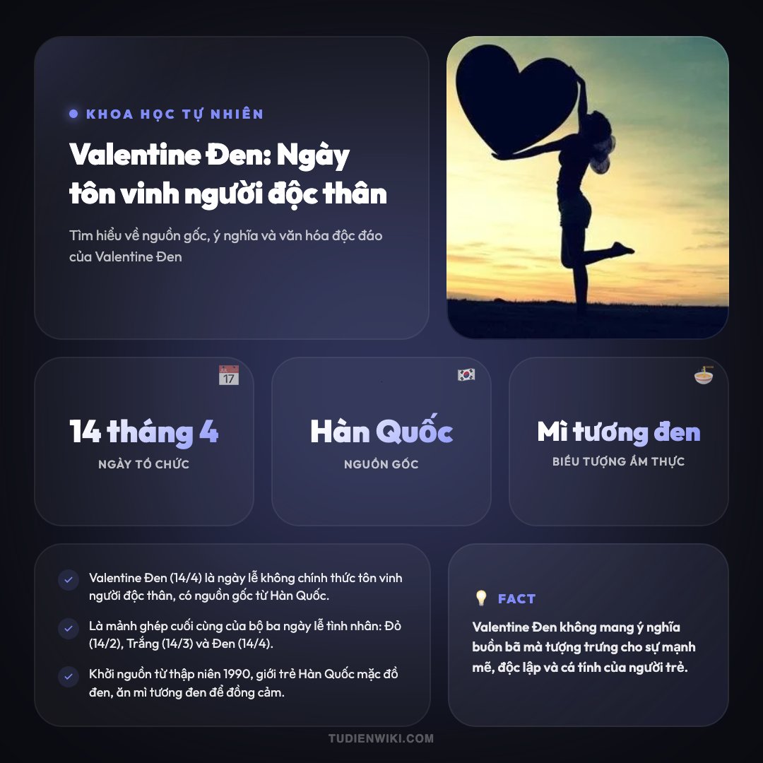 Valentine Đen 1 Infographic: Valentine Đen