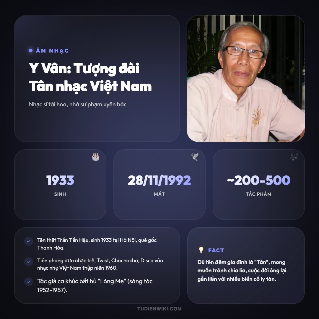 Y Vân 1 Infographic: Y Vân